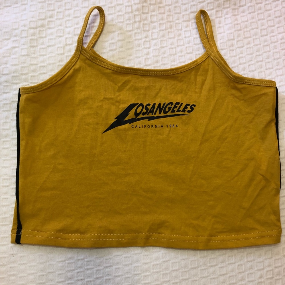 Los Angeles California Crop Tank Top